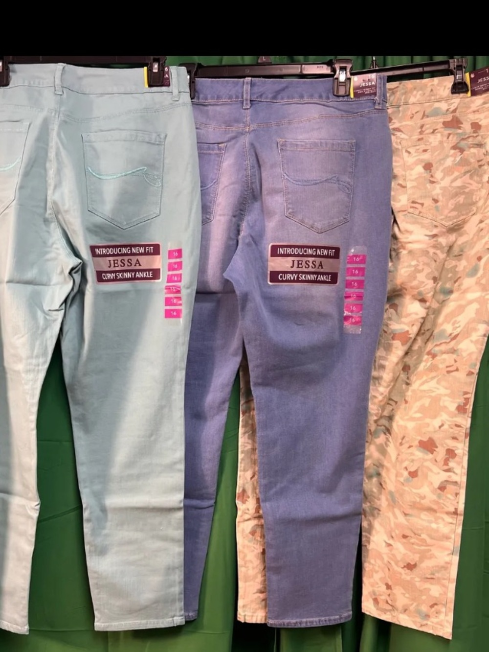 Size 16 misses ankle length jeans 3 pair